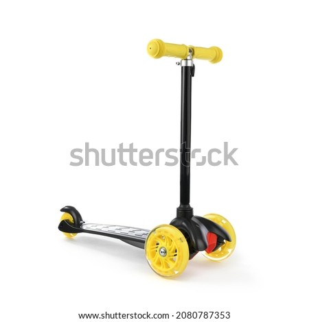 Push scooter for kids isolated on white background    