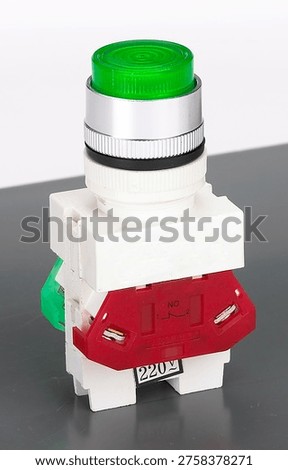 Push-button  HLAY7  flush 1 NO + 1 NC black