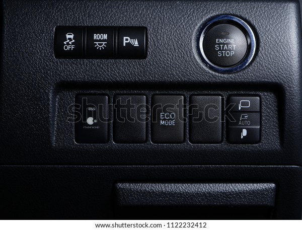 pushing engine  button start or stop the car and
control interior button