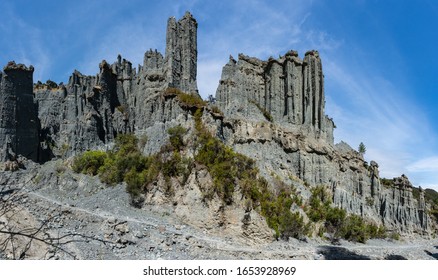 Putangirua Pinnacles rock formations in New Zealand