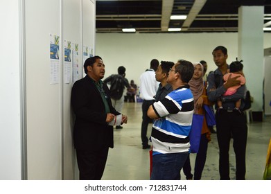 Putra World Trade Centre, Kuala Lumpur, Malaysia. - FEBRUARY 21TH 2017. Teens Of All Ages Attending Annual Education Fair To Choose A Career Path And Receive Vocational Counseling.