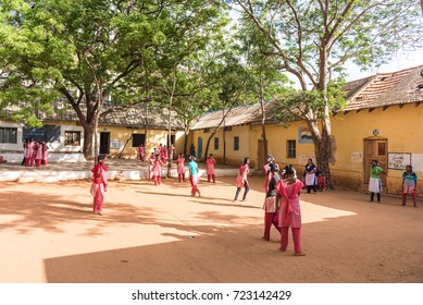 indian village school images