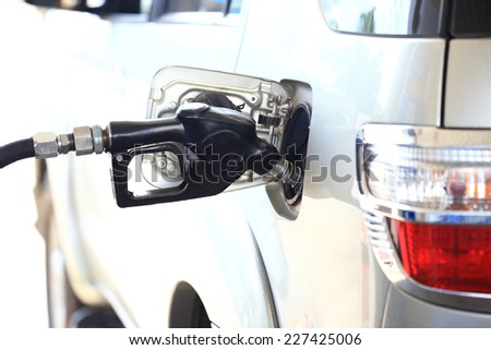 Putting in gasoline