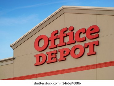 Puyallup, WA / USA - July 30, 2019: Office Depot Store