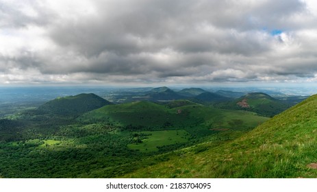 Puys Chain In Auvergne In Auvergne, France