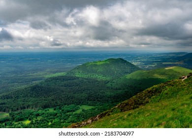 Puys Chain In Auvergne In Auvergne, France