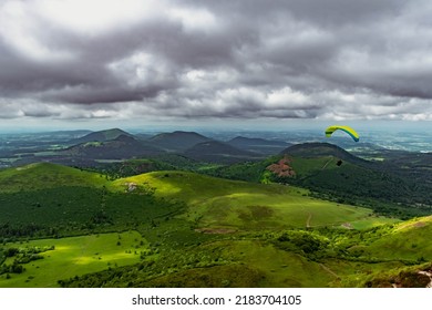 Puys Chain In Auvergne In Auvergne, France