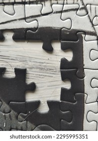 Puzzle texture in white background