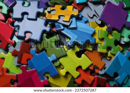 Puzzles, composition for different concepts and ideas