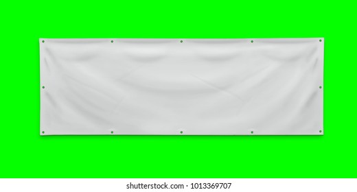 PVC advertising banner with eyelets - Shutterstock ID 1013369707