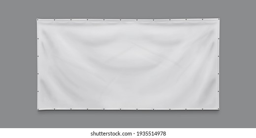 PVC advertising banner with eyelets - Shutterstock ID 1935514978
