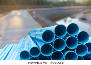 Pvc Pipes Deliver Water Irrigation System Stock Photo 1154266300 ...