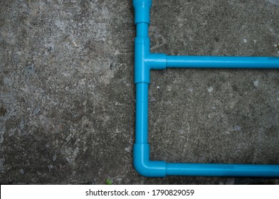 Pvc Water Pipe That Is Bent 90 Degrees.water Pipe Back Ground, 