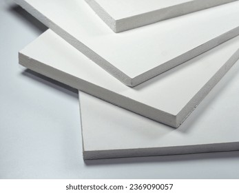 PVC white plastic sheets. Light and durable foam board. Rigid and lightweight polyvinyl chloride