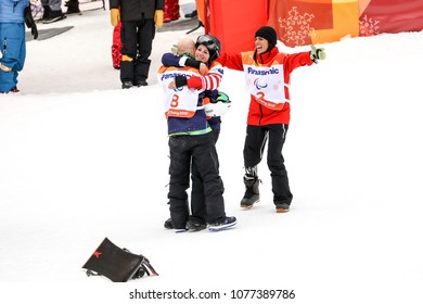 PyeongChang 2018 16th March . Para Snowboard. Team USA, Minor Mike Won Gold