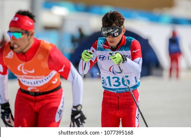 Pyeongchang 2018 March 14th Biathlon Center - In Cross-Country Skiing - Visually Impaired Athletes