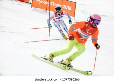 PyeongChang 2018 March 18th . Women's Slalom. Winter Paralympic Games.