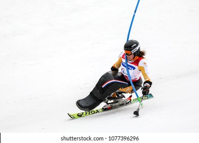 PyeongChang 2018 March 18th . Women's Slalom. Winter Paralympic Games.