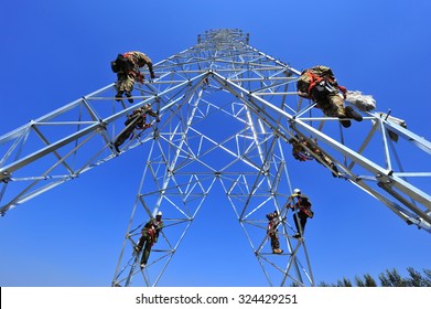 
Pylon Construction Workers