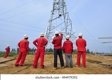 Pylon Construction Workers