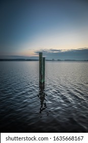 Pylons And Waves - St. George Island, MD