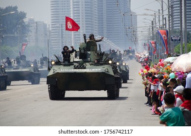 Pyongyang, North Korea - July 27 2013: Military Parade