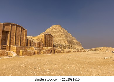 Pyramid of ancient Egyptian Pharaoh Djoser in Saqqara, Egypt