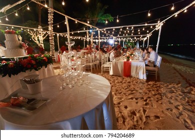 Beach Wedding Reception Images Stock Photos Vectors