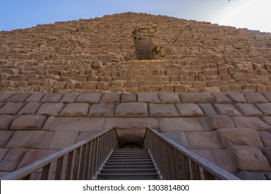 Pyramid Entrance Of The Pharaoh Menkaure At Giza