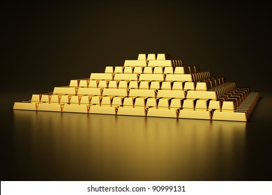 Pyramid Of Gold Bars