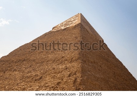 The Pyramid of Khafre or of Chephren, is the second-tallest and second-largest of the Ancient Egyptian Pyramids of Giza and the tomb of the Fourth-Dynasty pharaoh Khafre (Chefren)