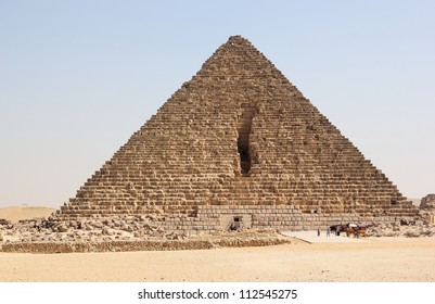 Pyramid Of Menkaure. Giza, Cairo, Egypt.