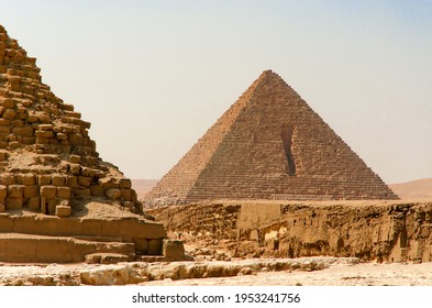 The Pyramid Of Menkaure In Giza, Egypt