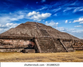 Pyramid Of The Sun. Teotihuacan, Mexico