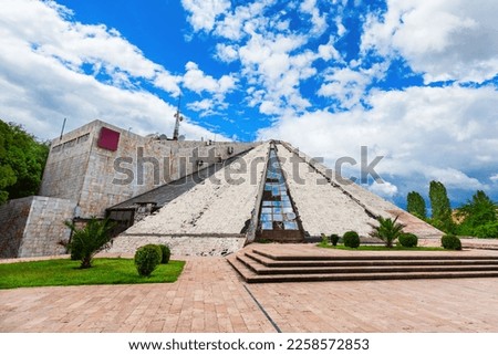 Pyramid of Tirana or Enver Hoxha Museum is located in the center of Tirana city, the capital of Albania