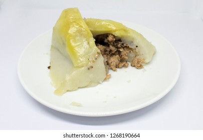 Pyramidal rice dumpling