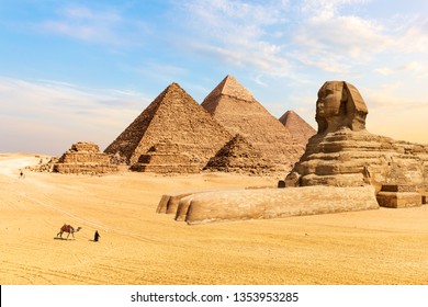 Пирамиды Гизы и Большой Сфинкс, Египет
