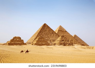 
pyramids of giza photo for video and background