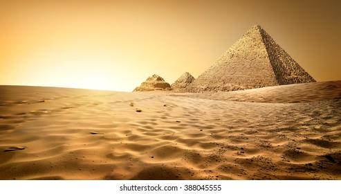 Pyramids In Sand