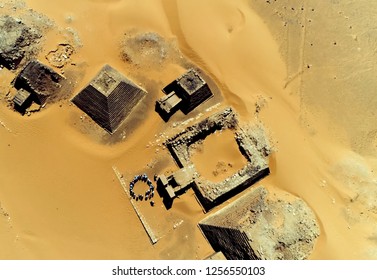 Pyramids In Sudan, Built By The Rulers Of The Kingdom Of Kush.