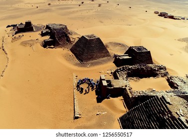 Pyramids In Sudan, Built By The Rulers Of The Kingdom Of Kush.