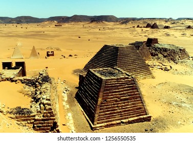 Pyramids In Sudan, Built By The Rulers Of The Kingdom Of Kush.