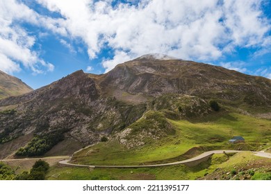 Pyrenean Landscape, In The Ossau Valley, In Béarn, France