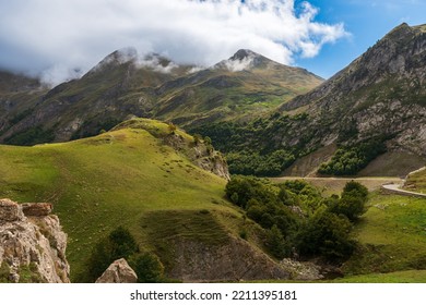 Pyrenean Landscape, In The Ossau Valley, In Béarn, France