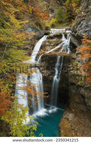 Similar – Wasserfall des Würfels, Selva de Irati, Navarra