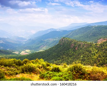 Pyrenees Mountains Landscape. Alt Urgell, Spain