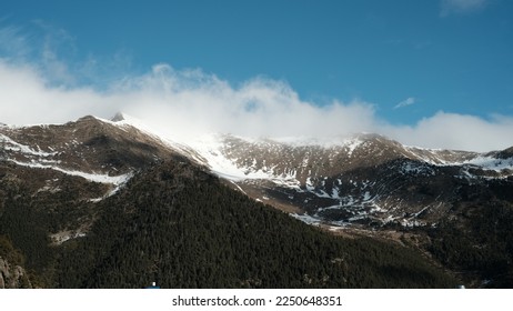 Pyrenees Mountains. Winter landscape in the mountains at the famous ski resort.  - Shutterstock ID 2250648351