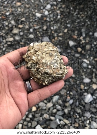 pyrite mineral in the form of lumps from the Sumbawa gold mine