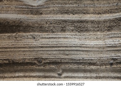 Pyroclastic deposit rock - Due to ancient volcanic activity, thick
layers of sediment are formed along the coast of Jeju Island, Korea