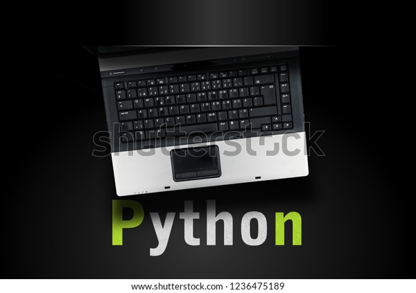 Python Programming Language Laptop On Word Stockfoto 1236475189 ...